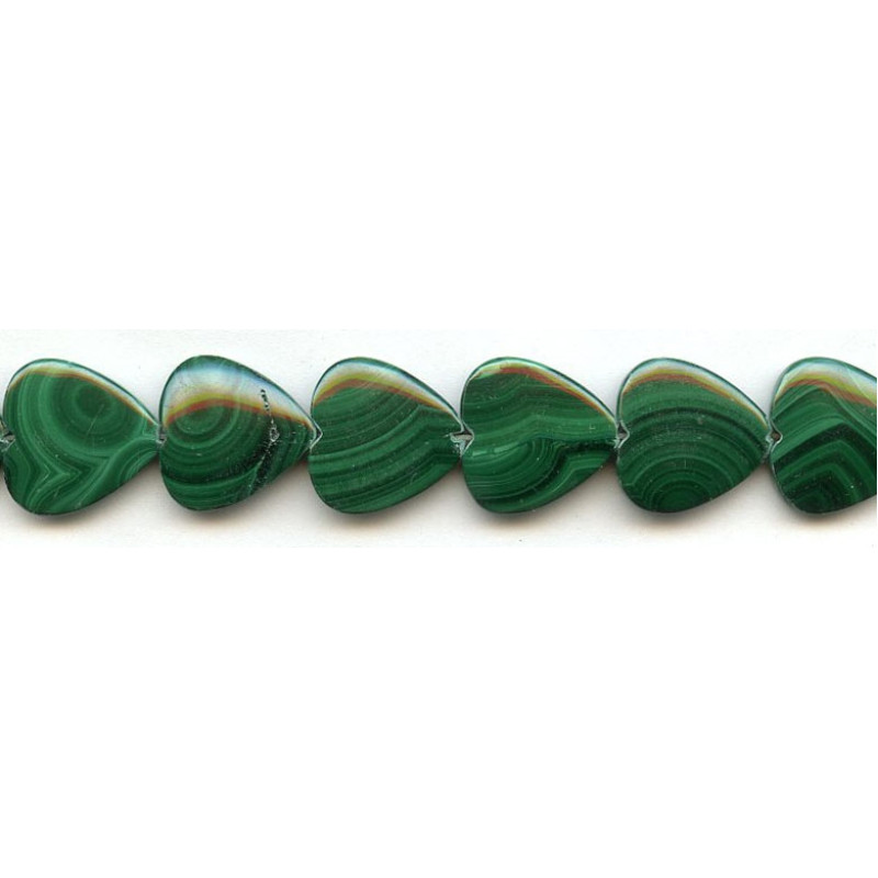Malachite 18mm Heart
